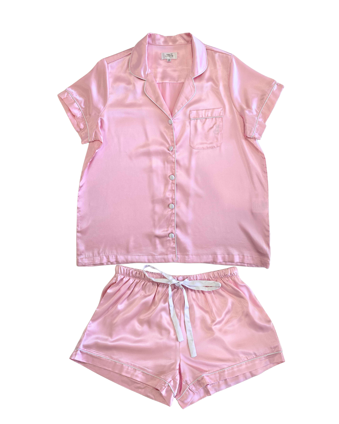 Pink Satin Pyjamas