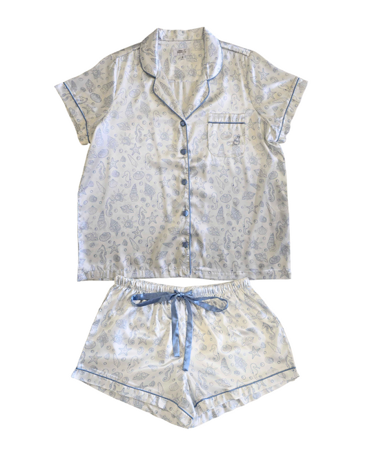 Seashells Satin Pyjamas
